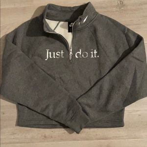 Nike cropped quarter zip